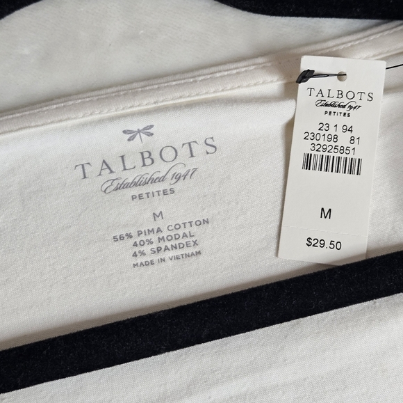 Talbots Supersoft Jersey Long Sleeve Tee - Picture 4 of 5